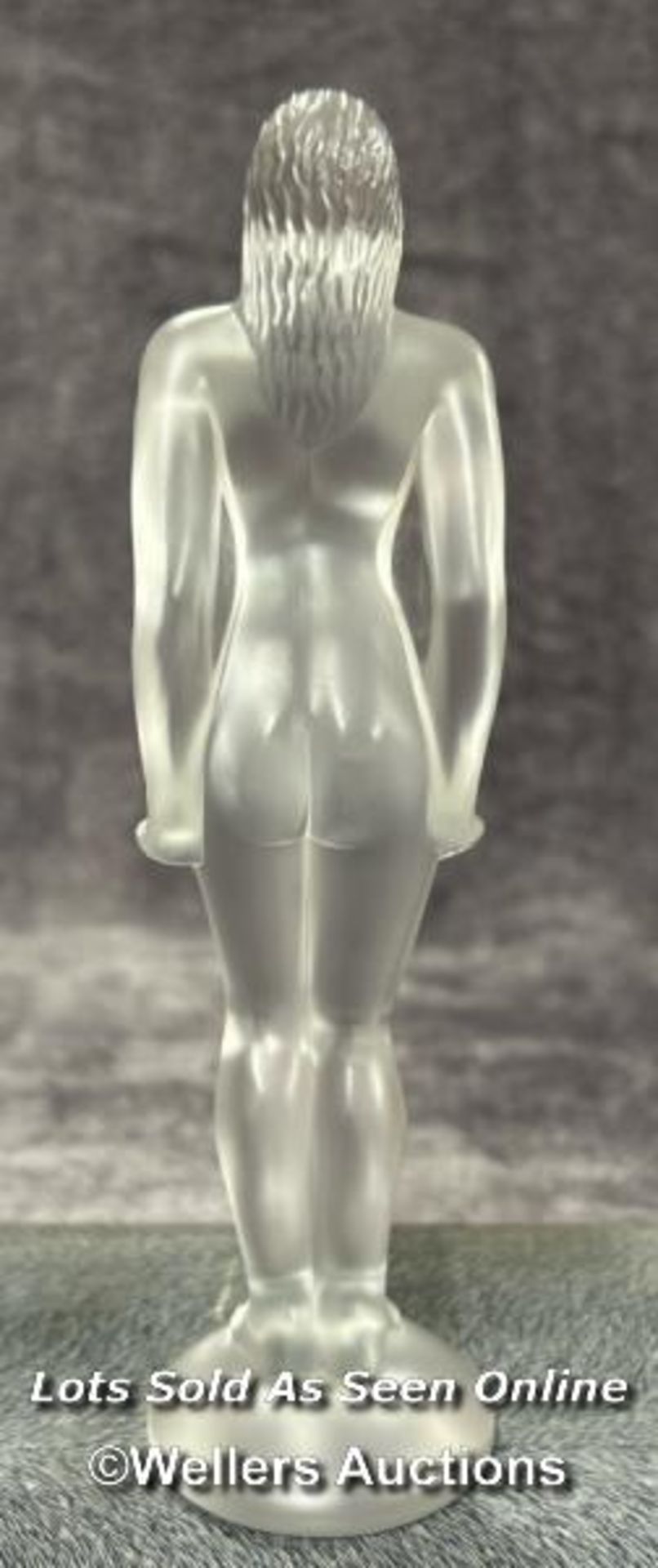 Lalique frosted crystal figurine 'Josephine' signed at the base, 19cm high / AN2 - Image 3 of 4