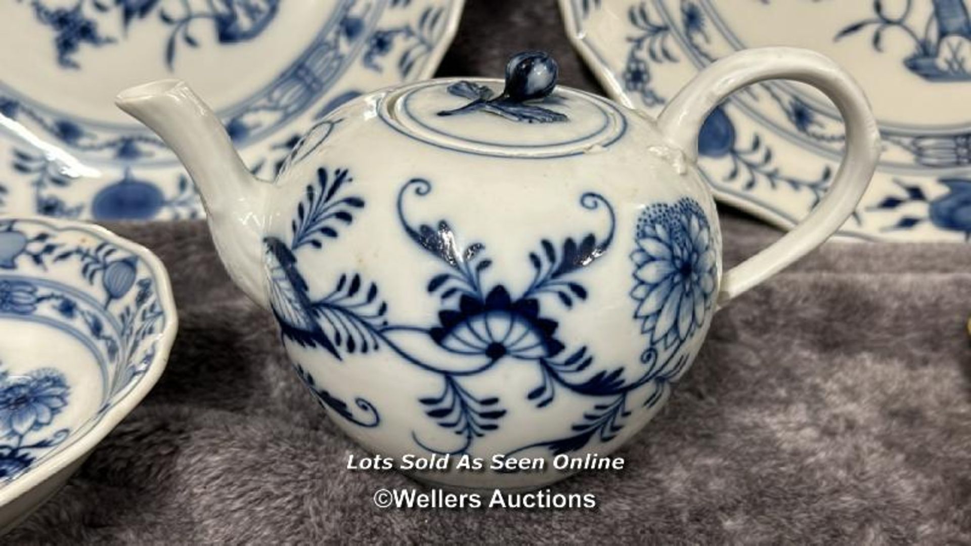 Assorted chinaware, mainly Miessen also with Royal Doulton floral coffee cups and Delfs coffee - Image 9 of 24