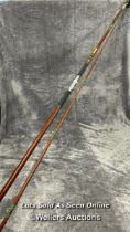 Vintage E.T. Barlow & Sons hand built Vortex "Atlantis" beach casting fishing rod, unused, 12ft long