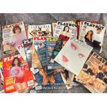 Thirty Four issues of Playboy magazines dating from 1987 to 1999 including specials / AN33