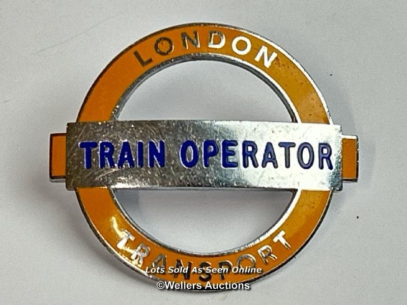 Rare London Transport County Buses & Green Line Coaches Inspector's cap badge no.3013, green - Bild 6 aus 8