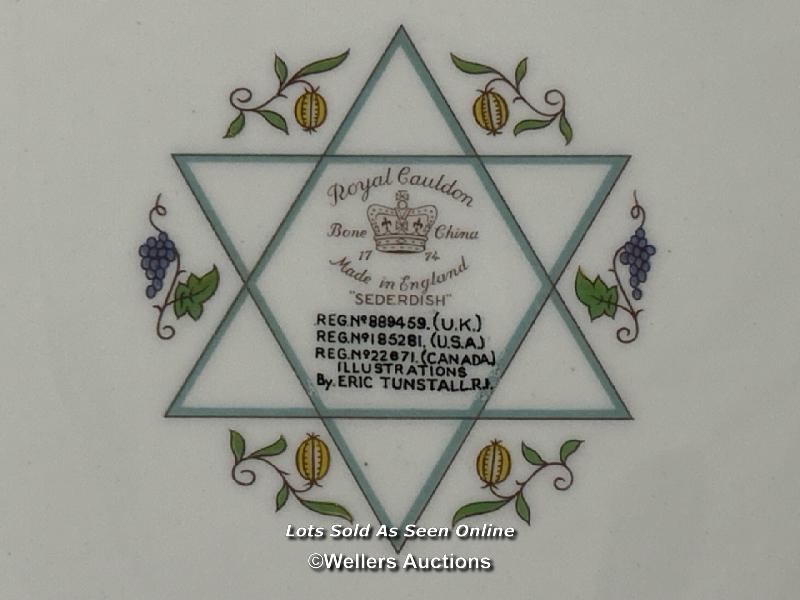 A Royal Cauldon Passover Sederdish no.8894.59, 41cm diameter / AN8 - Image 7 of 7