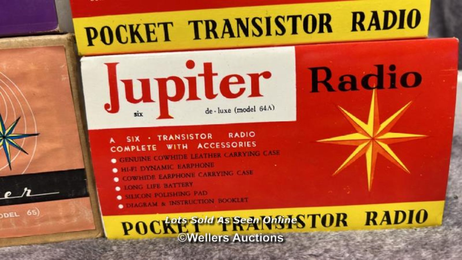 Seven vintage boxed transister radios including Saturn, Jupiter and Retra, from the private - Image 8 of 8