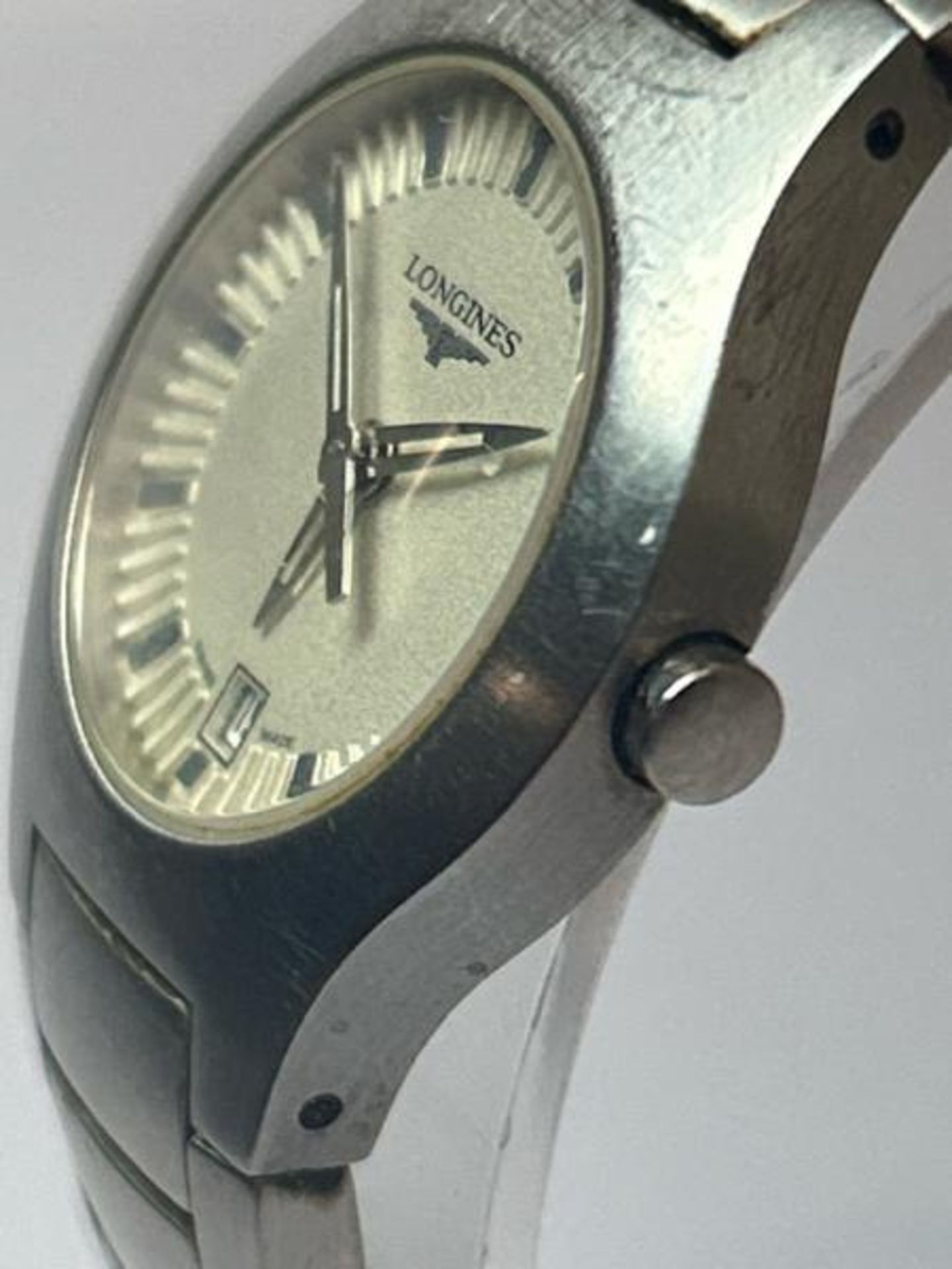 Longines stainless steel ladies bracelet watch model L3 117 4, with box / SF - Bild 2 aus 6