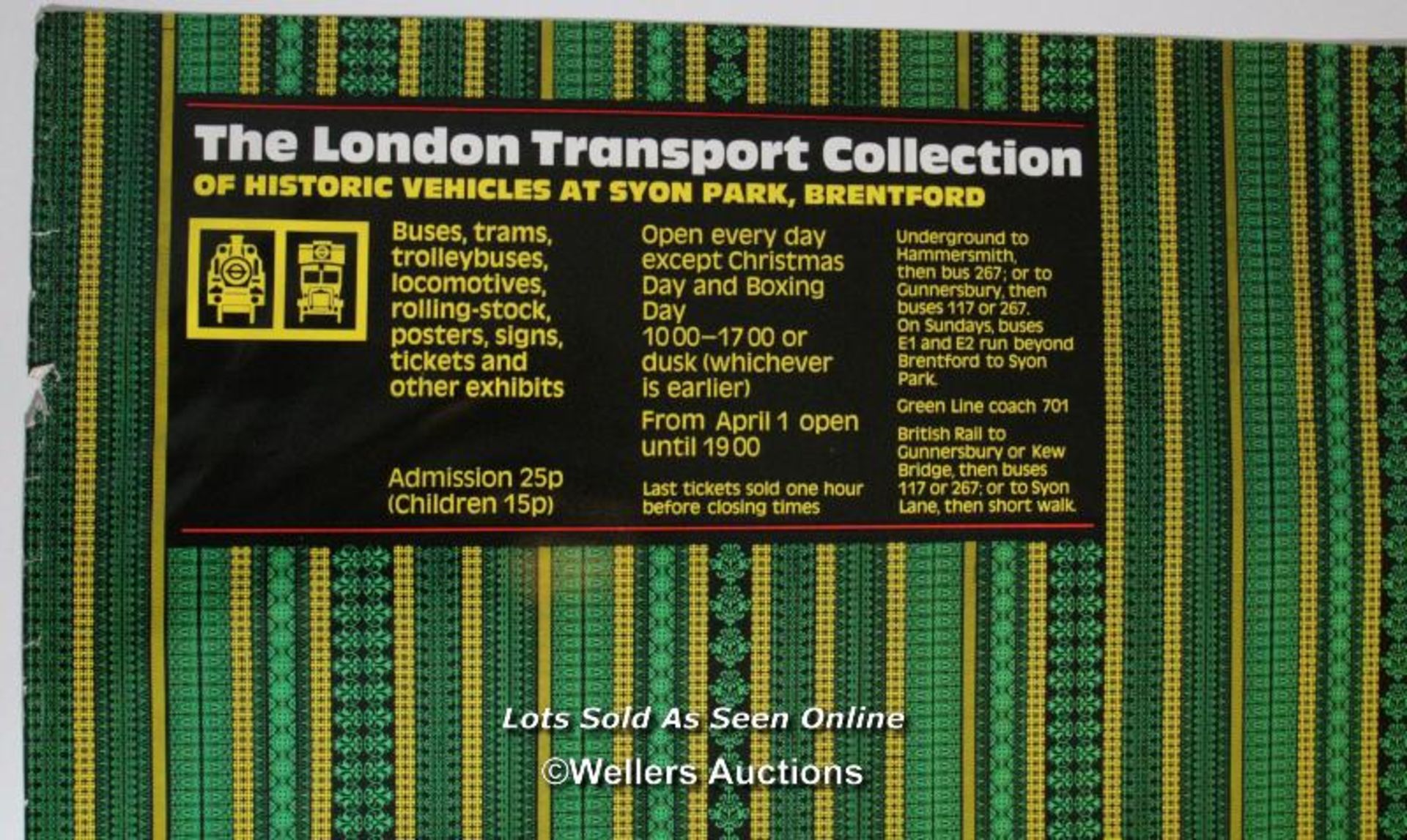 Original London Transport poster "The London Transport Collection" c1970s - Bild 4 aus 4