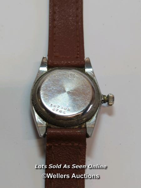 Gents Rolex Oyster Perpetual 1930's stainless steel wristwatch with Arabic numerals and subsidiary - Image 12 of 17