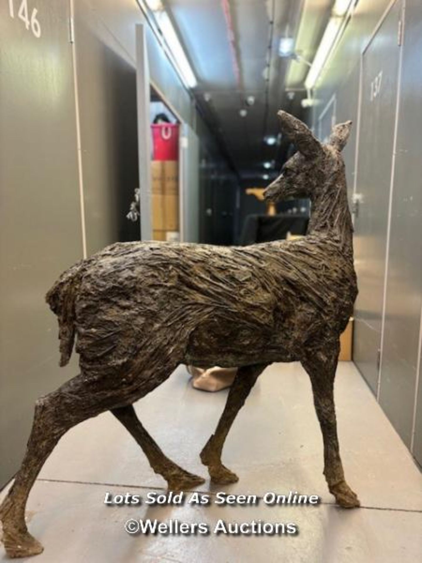 Kate Denton (b.1954), a bronze resin doe, originally purchased in 2017 from Pashley Manor Gardens, - Image 5 of 10