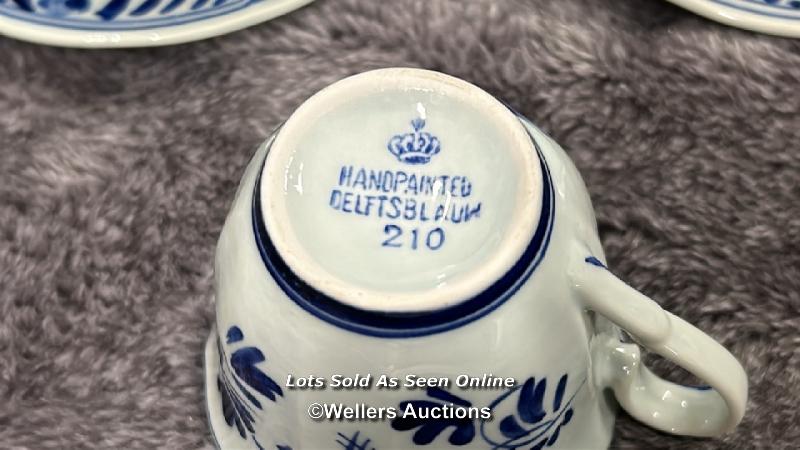 Assorted chinaware, mainly Miessen also with Royal Doulton floral coffee cups and Delfs coffee - Image 21 of 24