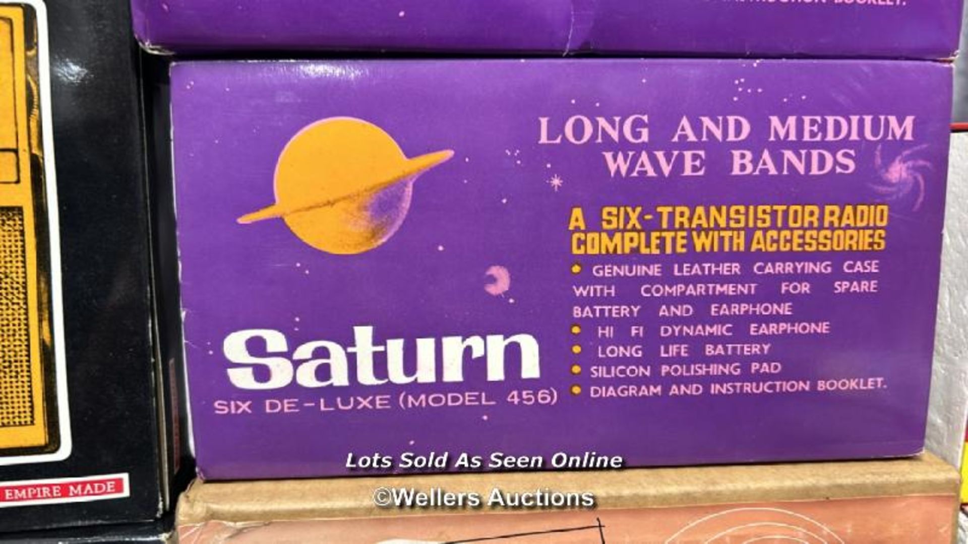 Seven vintage boxed transister radios including Saturn, Jupiter and Retra, from the private - Image 5 of 8