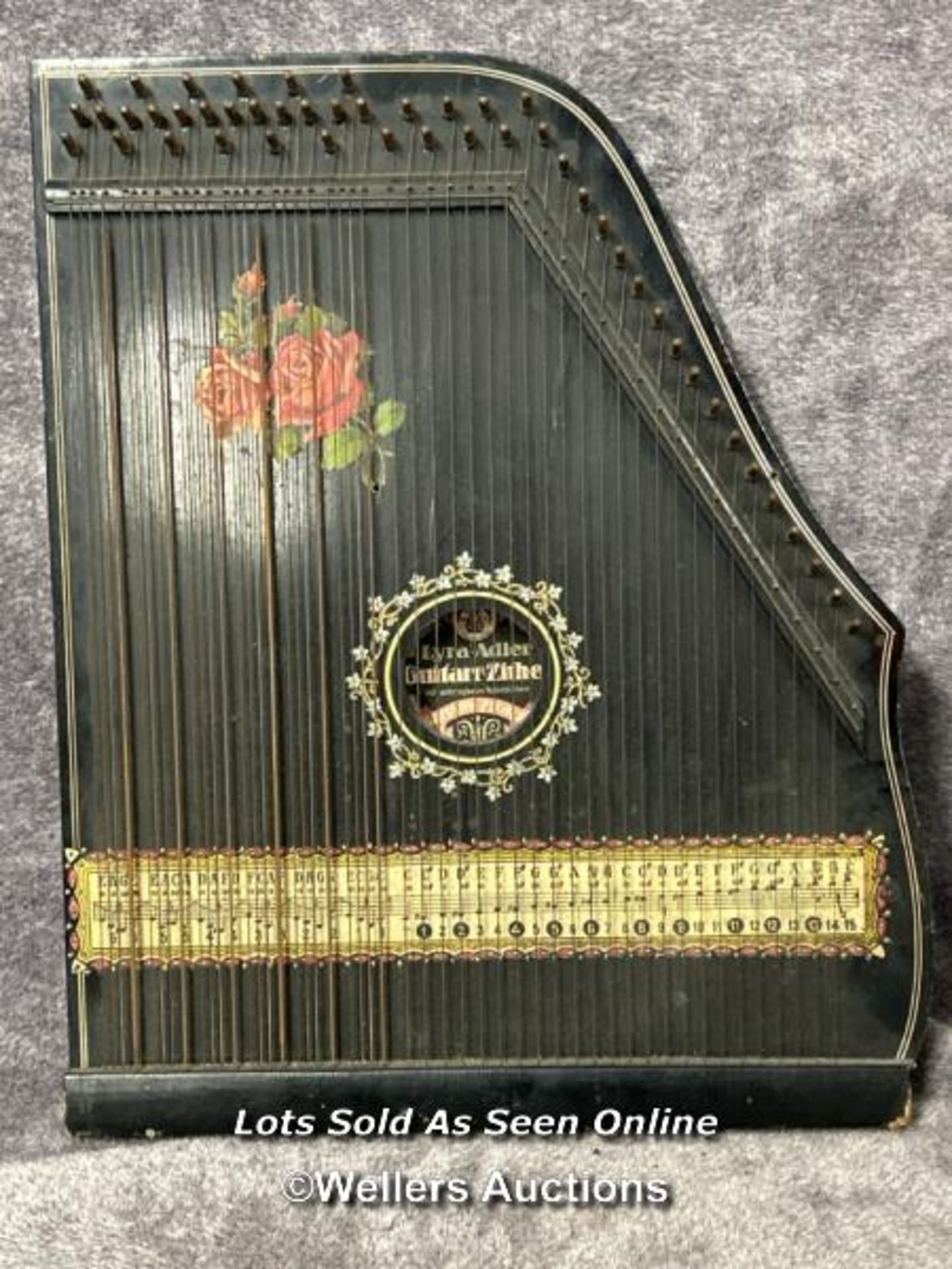 Vintage Lyra Adler Guitarr - Zither string instrument / AN31