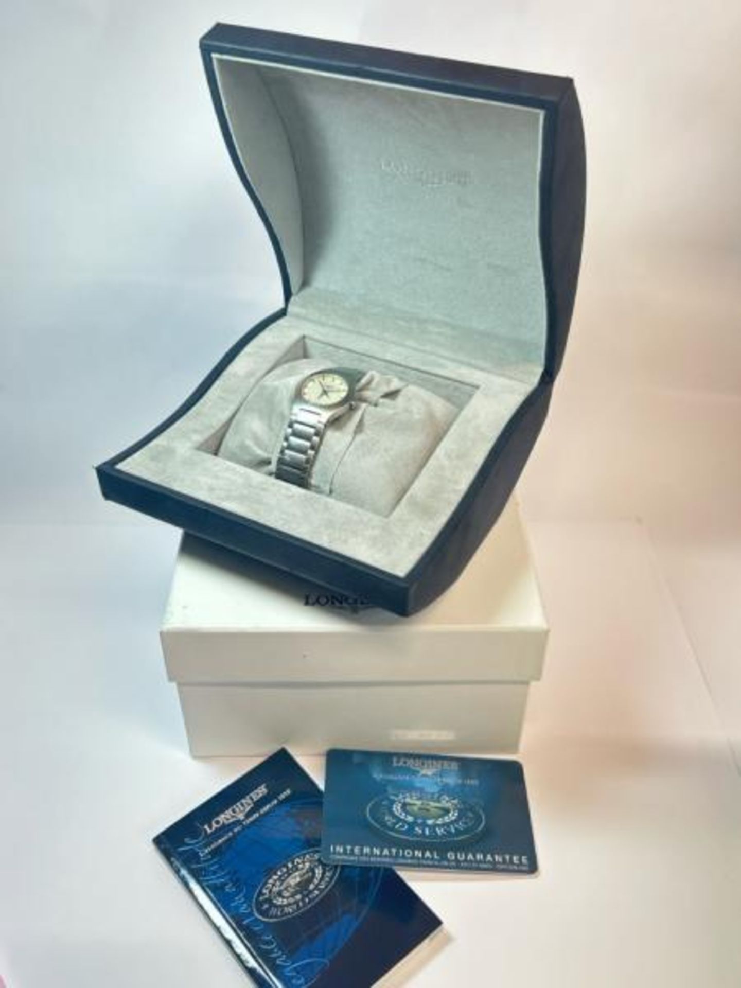 Longines stainless steel ladies bracelet watch model L3 117 4, with box / SF - Bild 6 aus 6