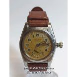 Gents Rolex Oyster Perpetual 1930's stainless steel wristwatch with Arabic numerals and subsidiary