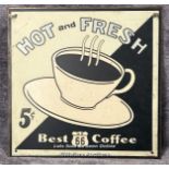U.S. 66 "Best Coffee" enamel sign, 30x30cm / AN24