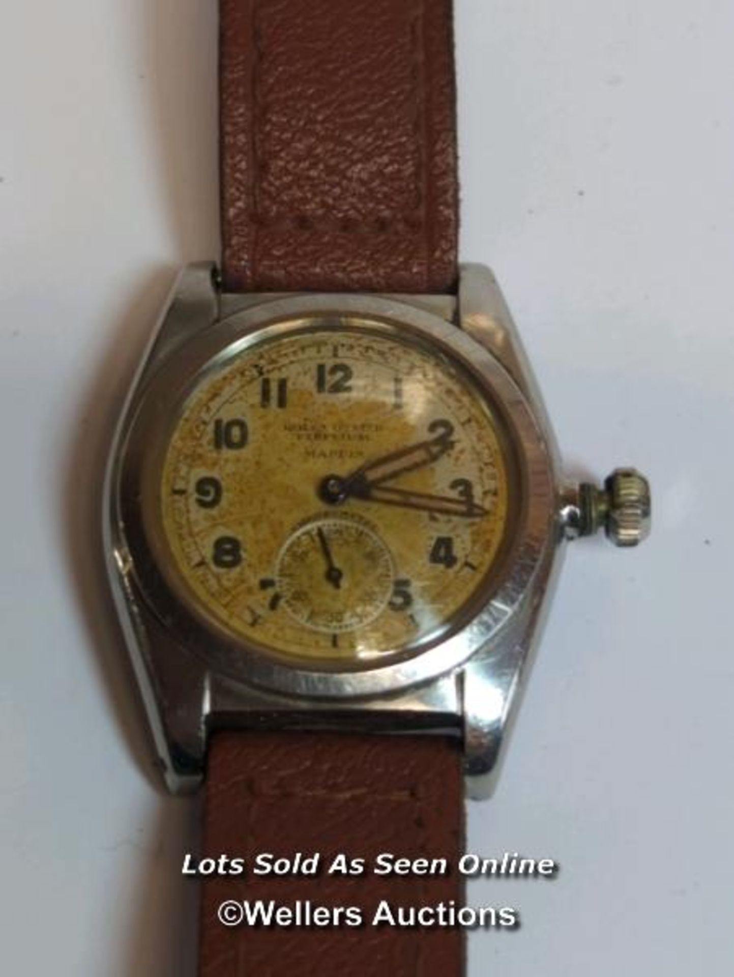 Gents Rolex Oyster Perpetual 1930's stainless steel wristwatch with Arabic numerals and subsidiary - Image 11 of 17