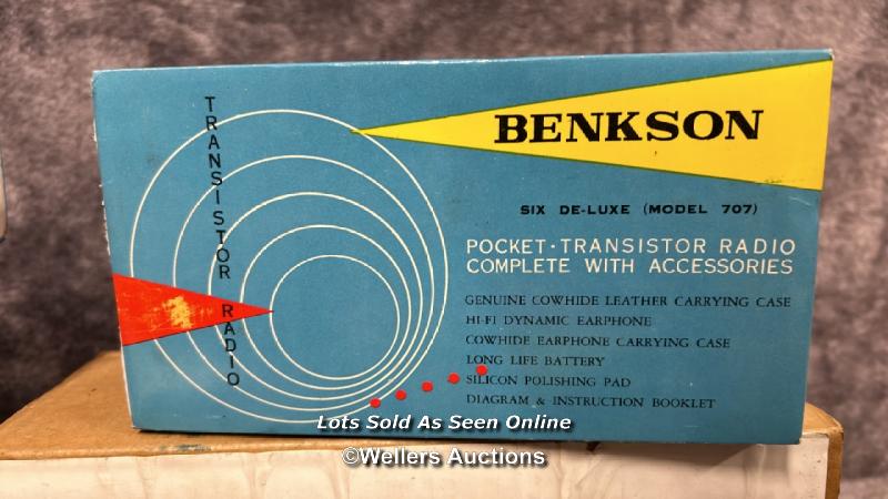 Collection of six vintage boxed Benkson radios including model 909, from the private collection of - Image 4 of 6