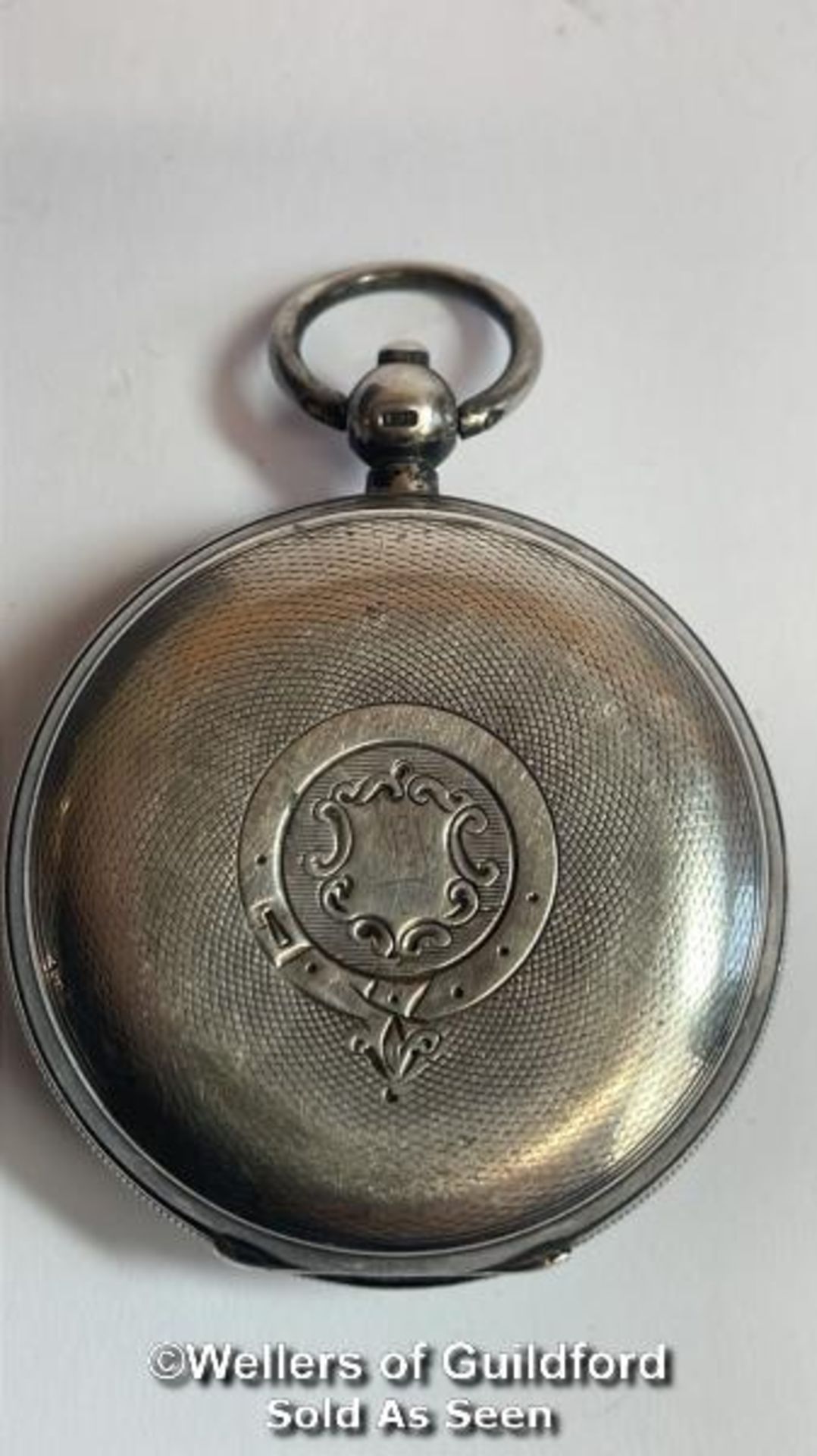 Hallmarked silver cased pocket watch "The Franklin" by John Myers & Co. Westminster Bridge Rd no. - Image 3 of 8
