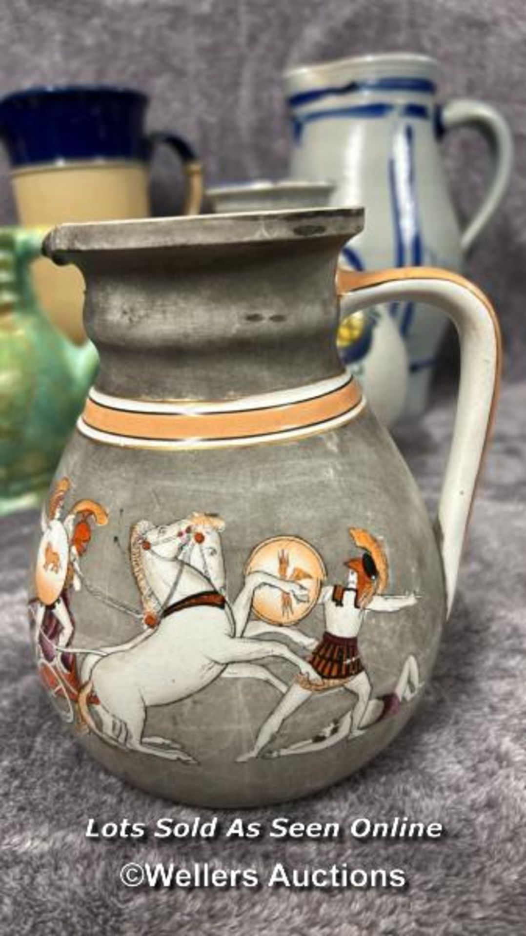 Six assorted pottery jugs including Royal Doulton / AN7 - Image 4 of 13