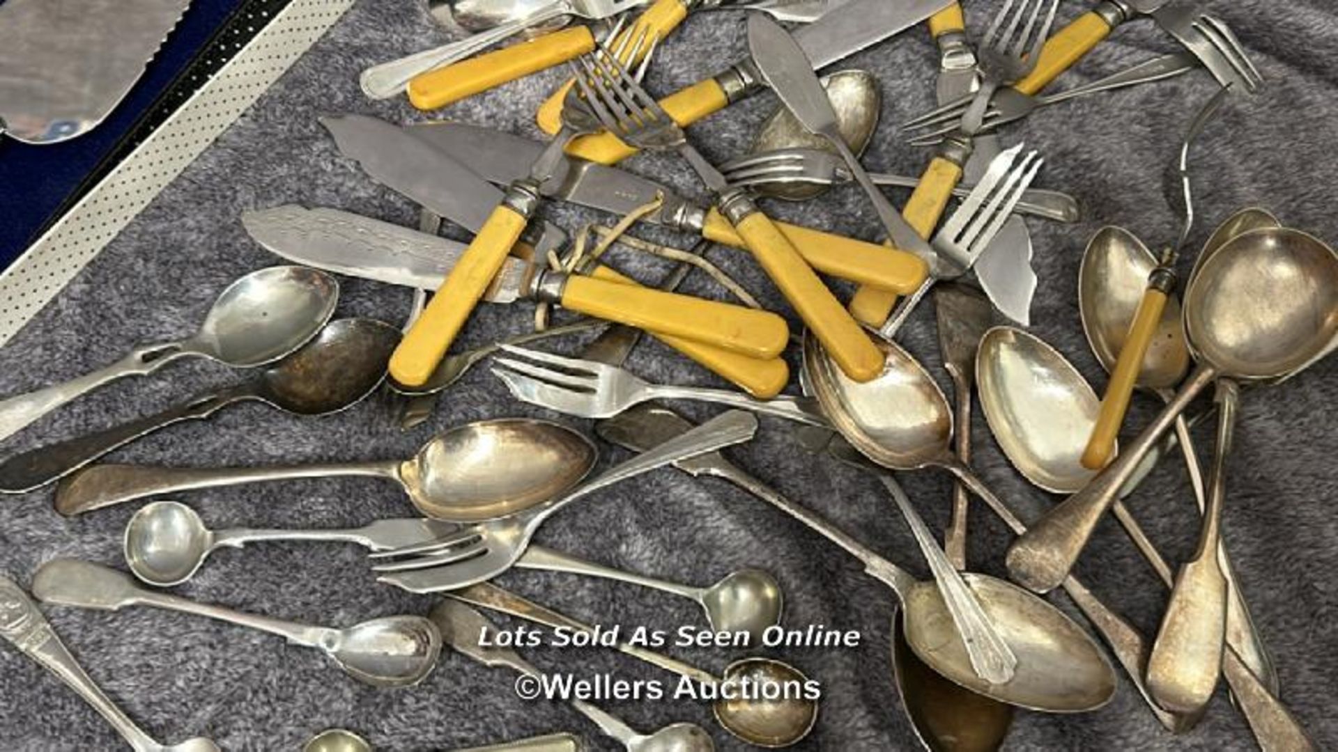 A quantity of boxed and unboxed cuttlery including a Webber and Hill hallmarked silver handled - Image 9 of 9