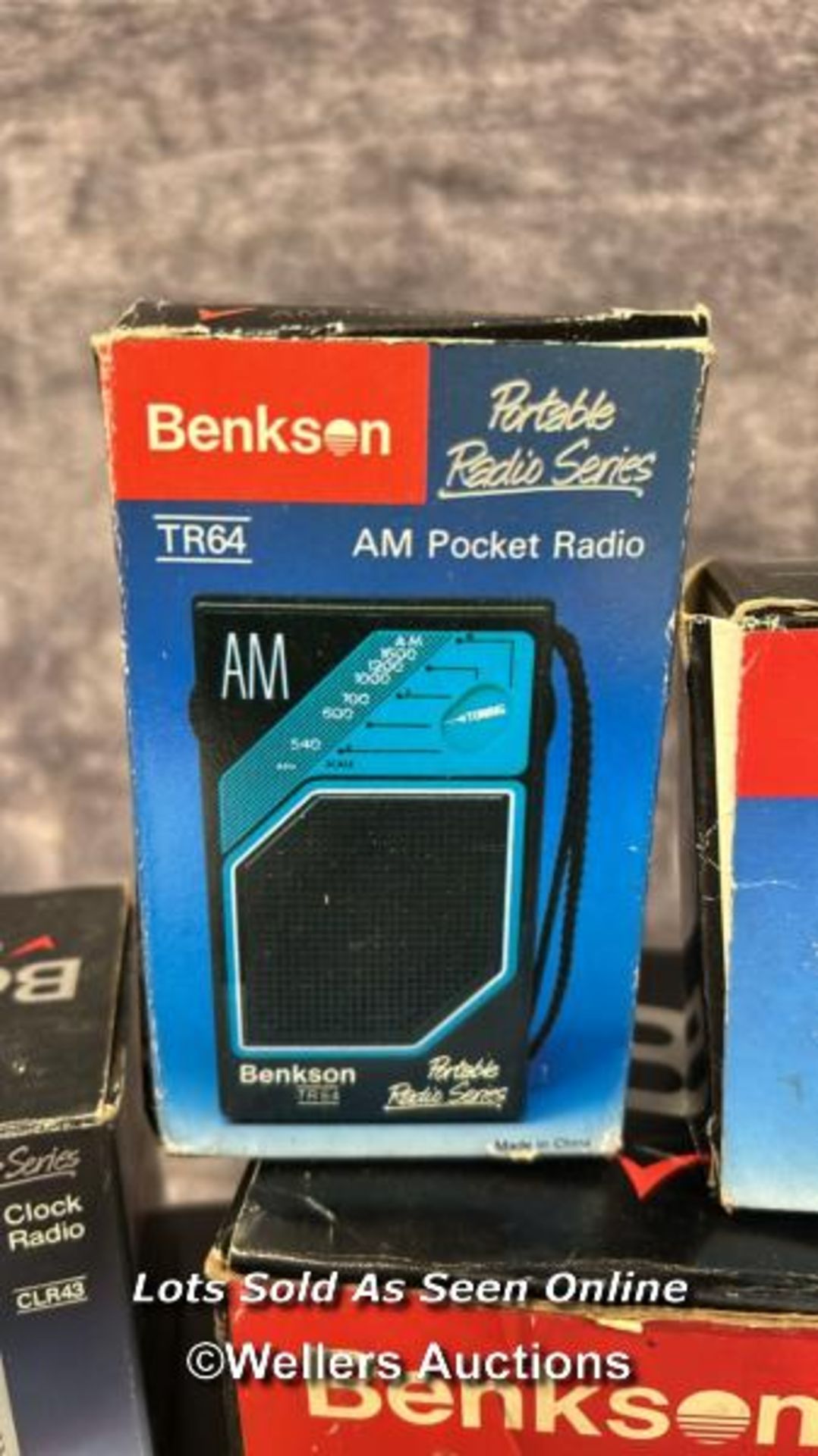 Five boxed vintage Benkson products including radios and radio alarm clocks, from the private - Bild 4 aus 6