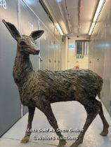 Kate Denton (b.1954), a bronze resin doe, originally purchased in 2017 from Pashley Manor Gardens,
