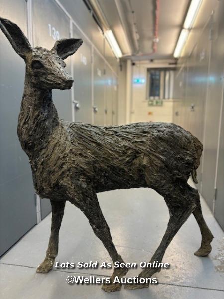 Kate Denton (b.1954), a bronze resin doe, originally purchased in 2017 from Pashley Manor Gardens, - Image 2 of 10