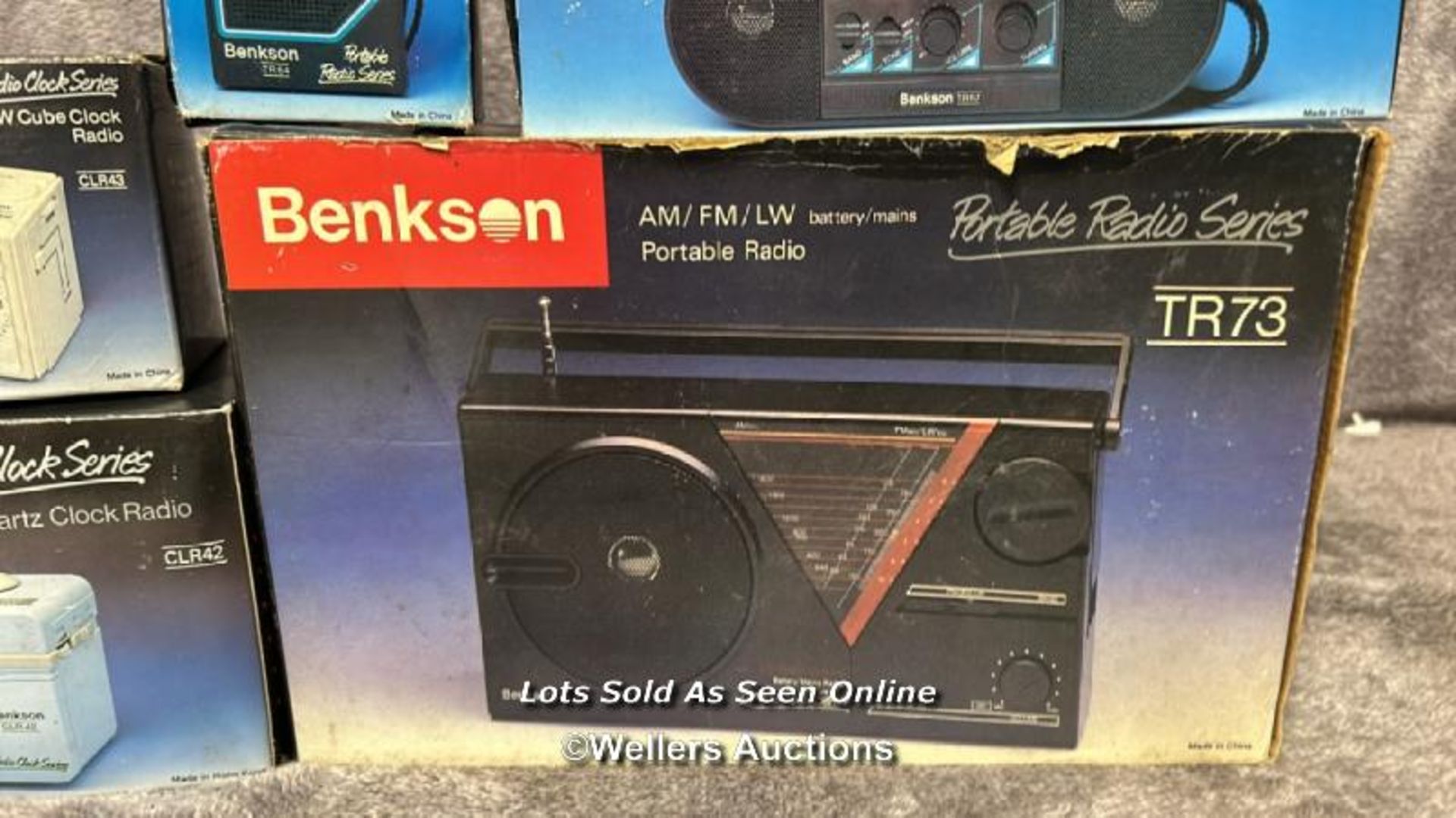 Five boxed vintage Benkson products including radios and radio alarm clocks, from the private - Image 2 of 6