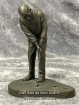 Heredities resin bronze effect figure "Short Game", 20cm high / AN34
