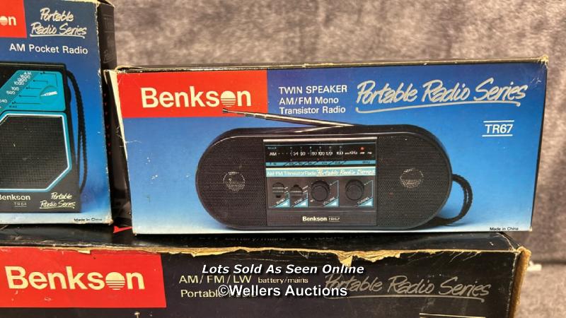 Five boxed vintage Benkson products including radios and radio alarm clocks, from the private - Image 3 of 6