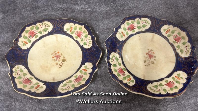 Mason's oval platter with Chinese design and four other old plates including Adam8 / AN34 - Image 8 of 9