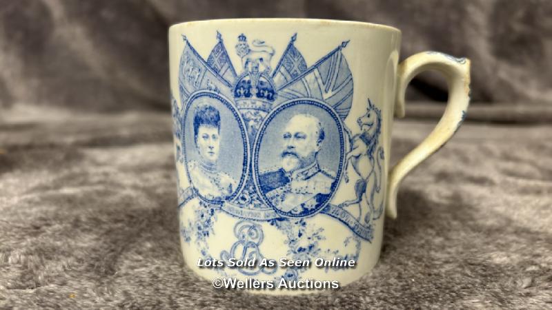 Two William Whiteley Queen Victoria longest reign mugs with one Royal Doulton King Edward VII mug - Image 5 of 10