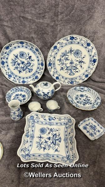 Assorted chinaware, mainly Miessen also with Royal Doulton floral coffee cups and Delfs coffee - Image 2 of 24