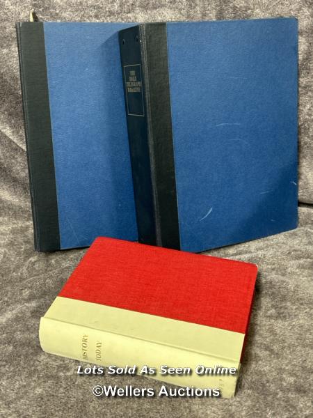 History today monthly magazines bound harback, 1957 with two Daily Telegraph magazine binders / AN33