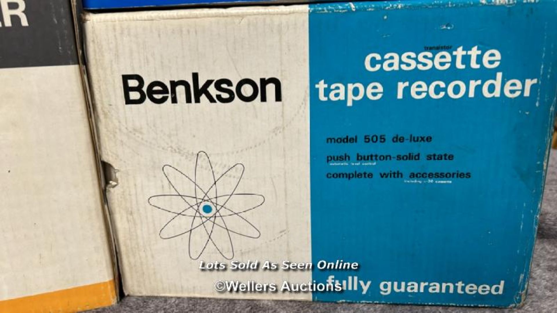 Four vintage boxed Benkson cassette tape recorders including model TC-808, from the private - Image 5 of 6