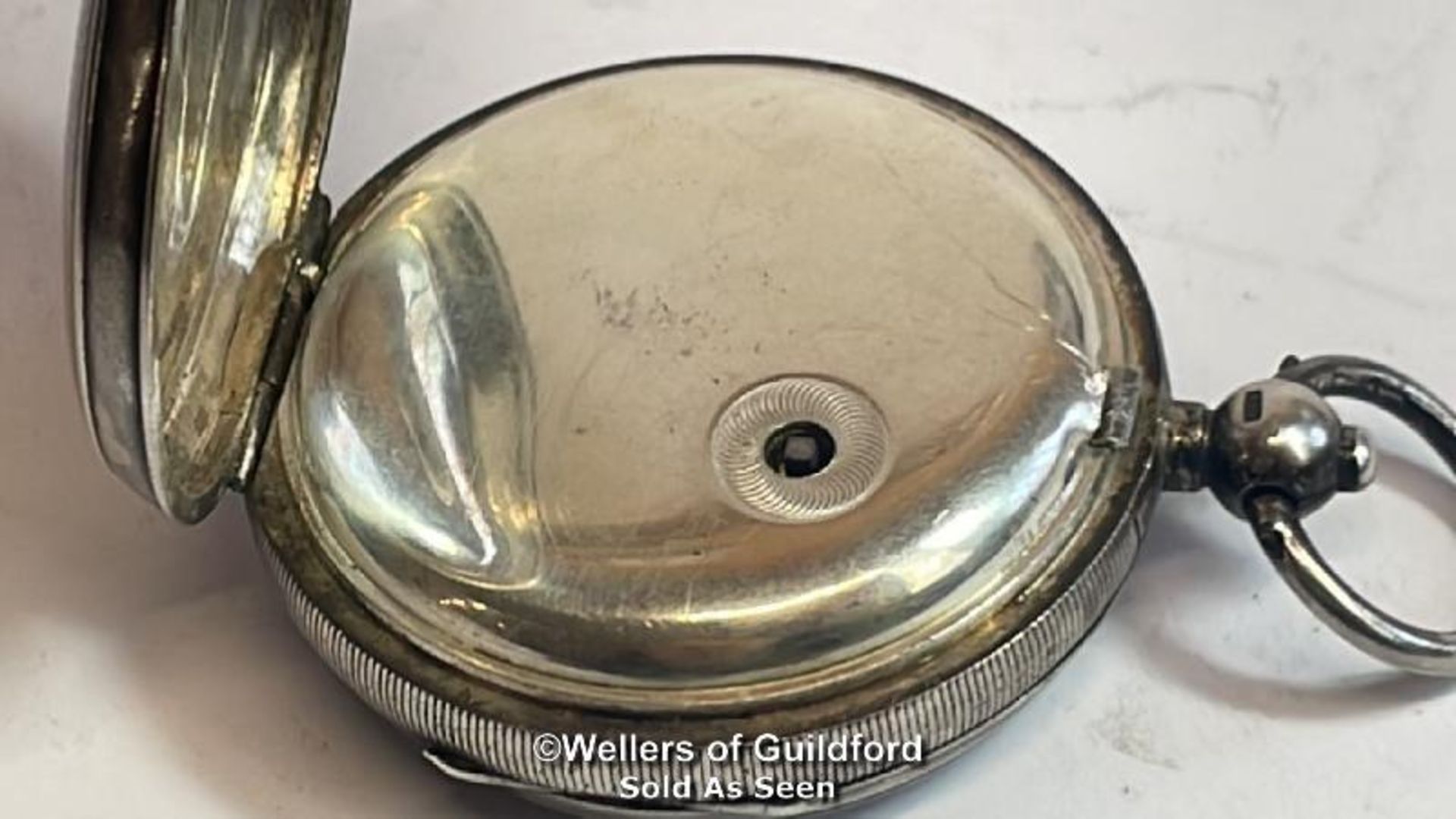 Hallmarked silver cased pocket watch "The Franklin" by John Myers & Co. Westminster Bridge Rd no. - Image 8 of 8