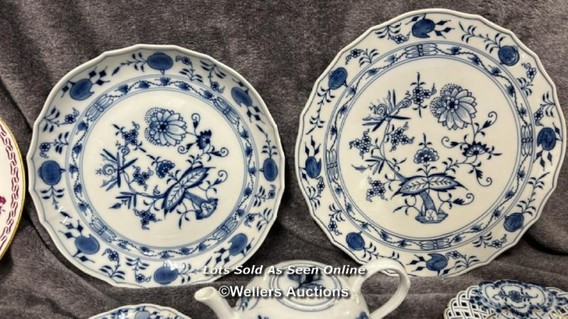 Assorted chinaware, mainly Miessen also with Royal Doulton floral coffee cups and Delfs coffee - Image 6 of 24