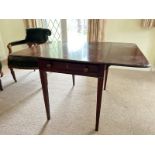 Mahogany fold out table, 102 x 81 x 64 (open) (collection from private residence in Weybridge,
