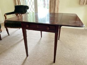 Mahogany fold out table, 102 x 81 x 64 (open) (collection from private residence in Weybridge,