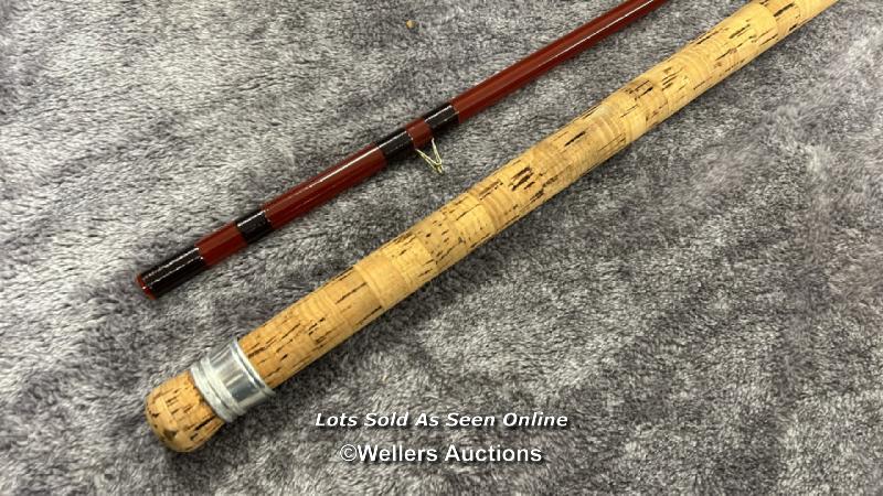 Vintage E.T. Barlow Vortex "Kennet" hand made river and carp rod, unused, one rod ring is split - Image 3 of 7