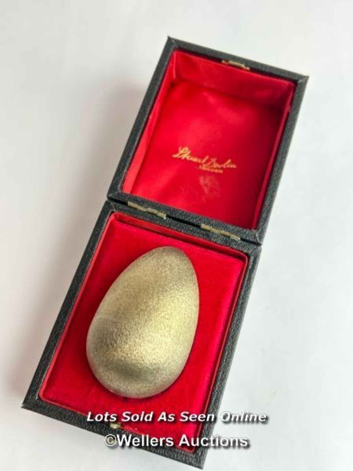 A hallmarked silver gilt egg Stuart Devlin, London 1973, nursery rhyme collection. Opening to reveal - Image 3 of 5