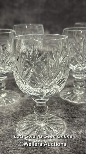 Seven lead crystal Sherry glasses in good condition / AN8 - Image 2 of 2