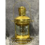 Large brass Davey's ships lantern in good condition, 62cm high / AN21