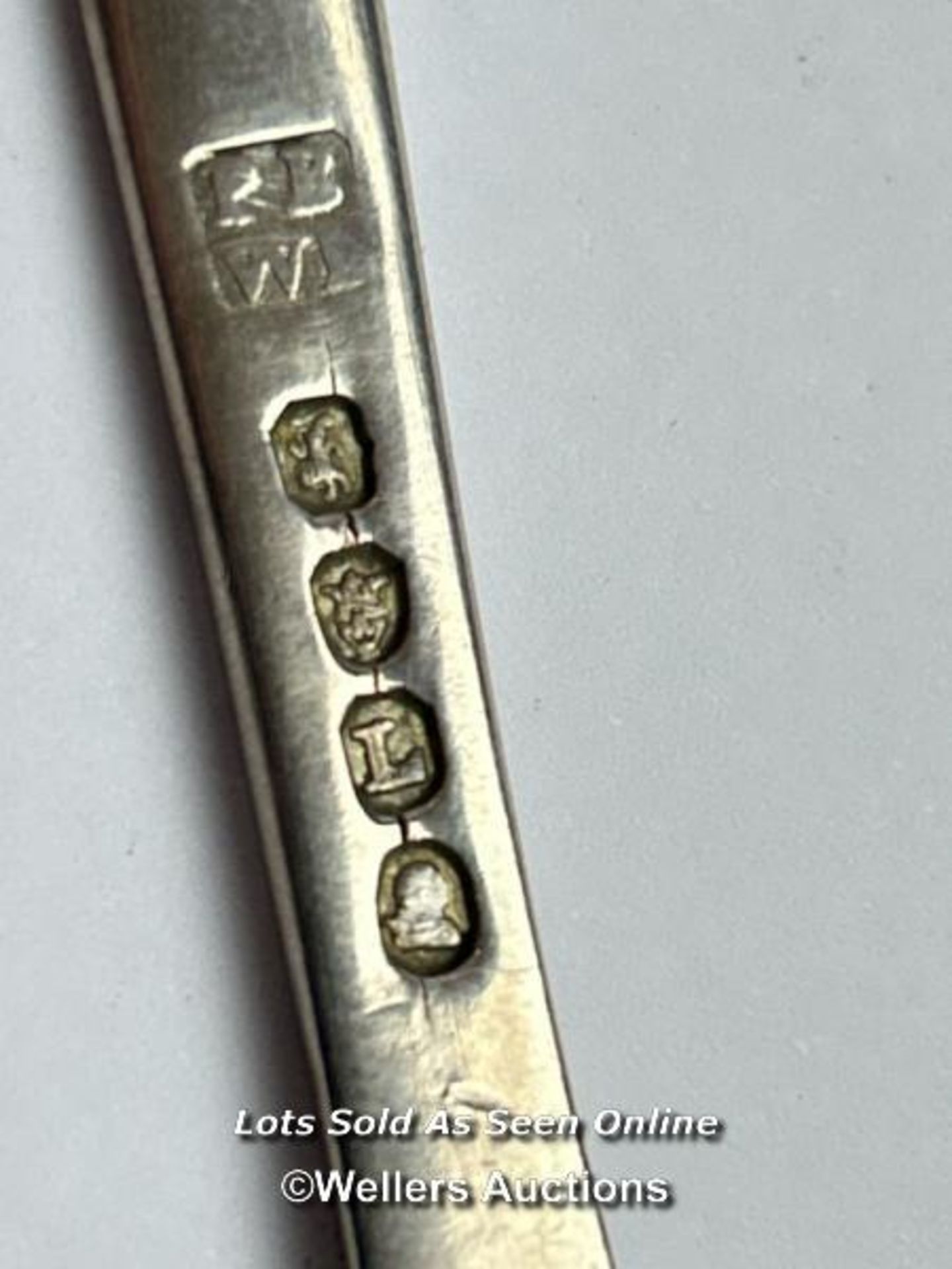 George III silver marrow scoop, London 1806, 44g, 23cm long / SF - Bild 2 aus 2