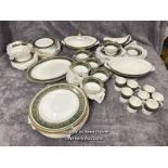 Royal Doulton "Vanborough" dinner service including 10 dinner plates, 15 tea plates, 10 side plates,