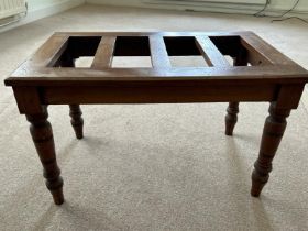 Small pine table frame, 76 x 45 x 45cm (collection from private residence in Weybridge, Surrey)