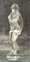 Lalique frosted crystal figurine 'Josephine' signed at the base, 19cm high / AN2