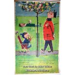 Original London Transport double royal poster for London's Parks c1960 "Spring in the Parks" by