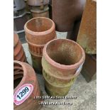 *X2 COLUMN STYLE CHIMNEY POTS, 62CM (H)