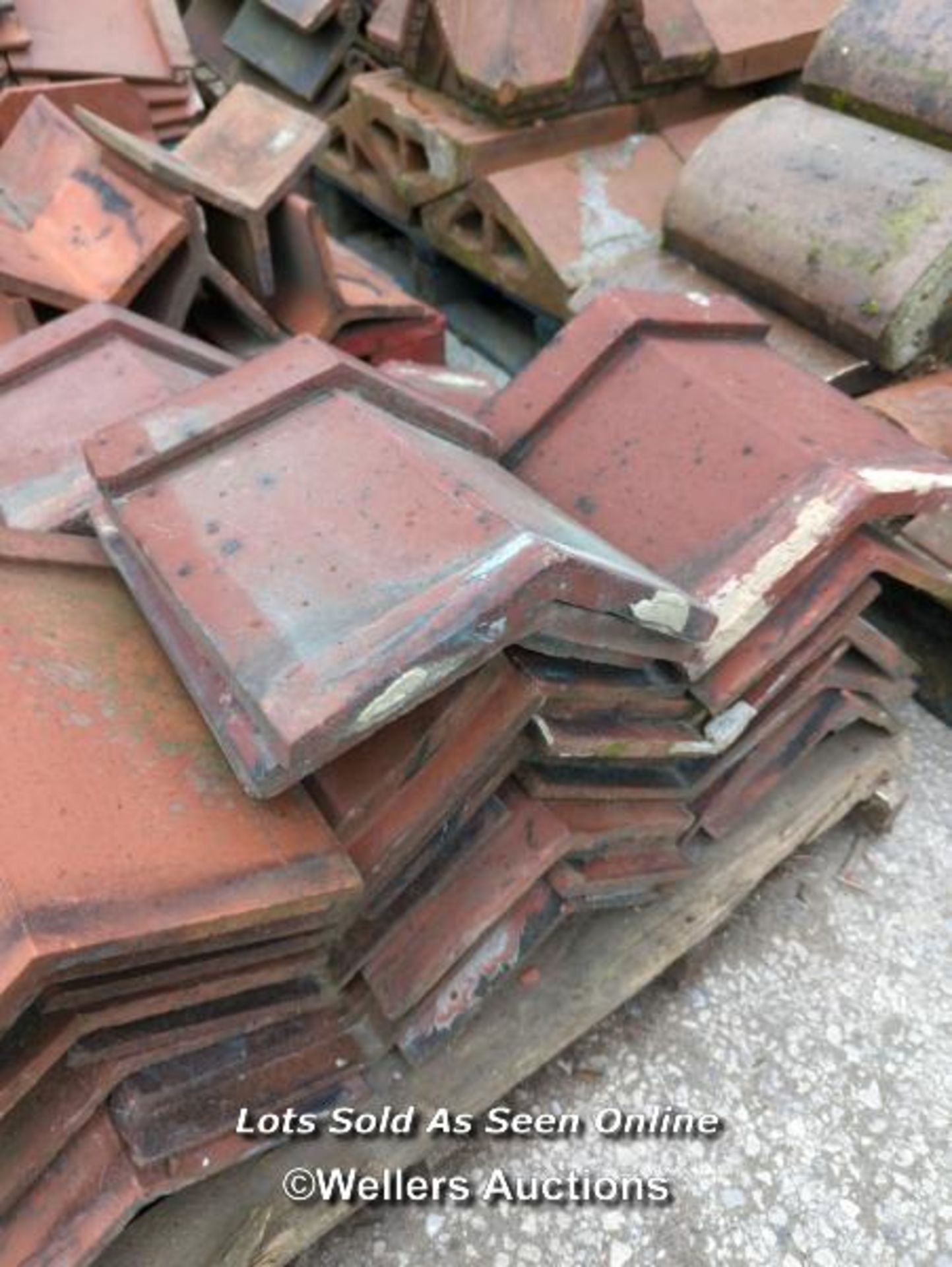 *APPROX X30 ANGLED RED RIDGE ROOF TILES, 33CM (L) - Image 2 of 2