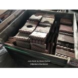 *BOX OF APPROX X240 ASSORTED RED BARLEY TWIST TERRACOTTA BRICK EDGING, ALL VARIOUS SIZES