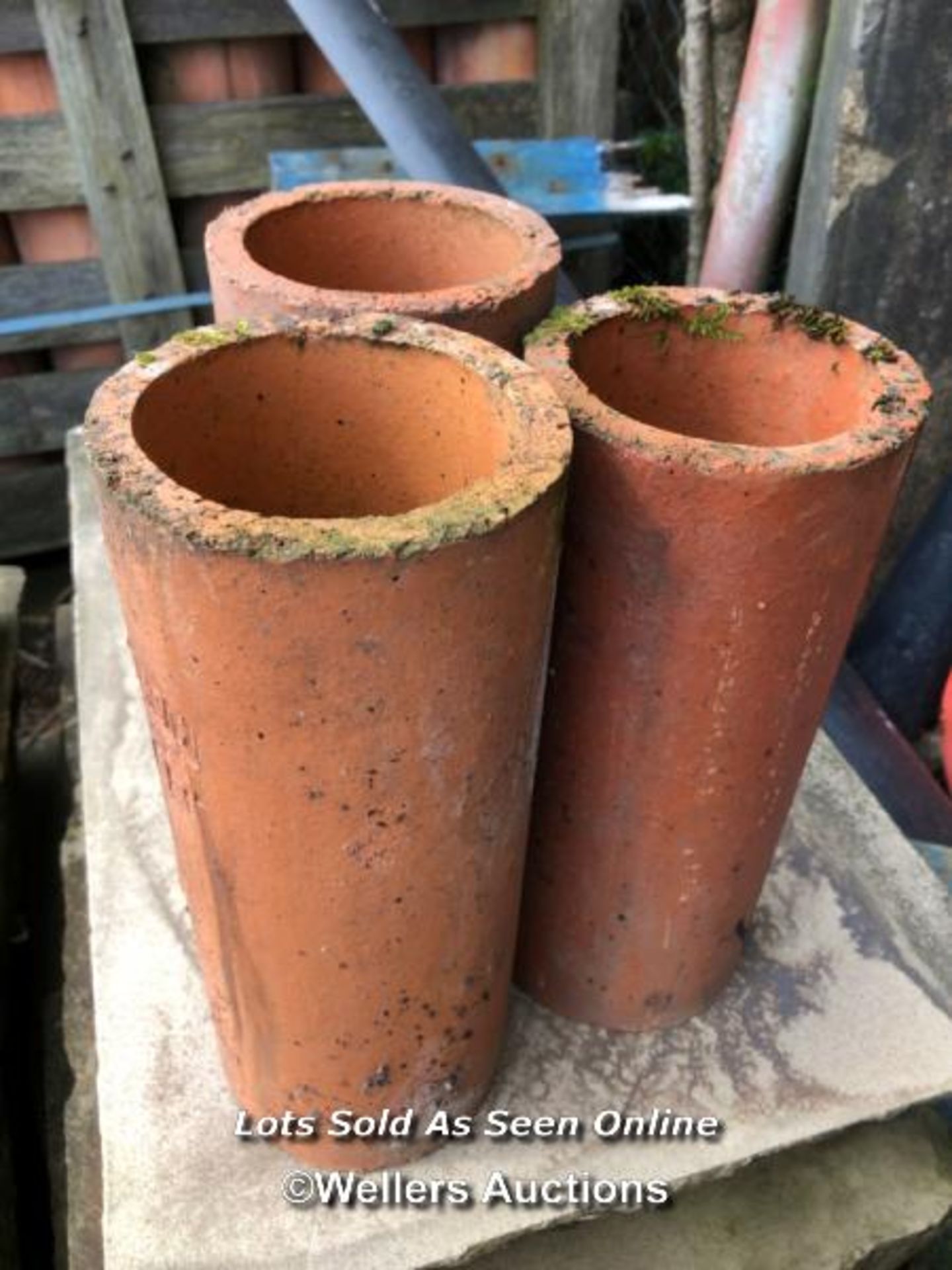 *X30 TERRACOTTA PIPES, 30CM (L) X 12CM (DIA)